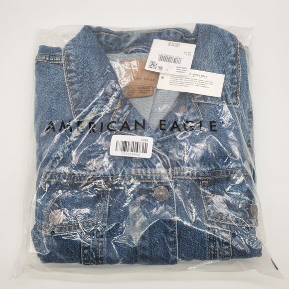American Eagle AE Strigid Classic Denim Jacket | Dark Wash | NWT - Picture 9 of 13